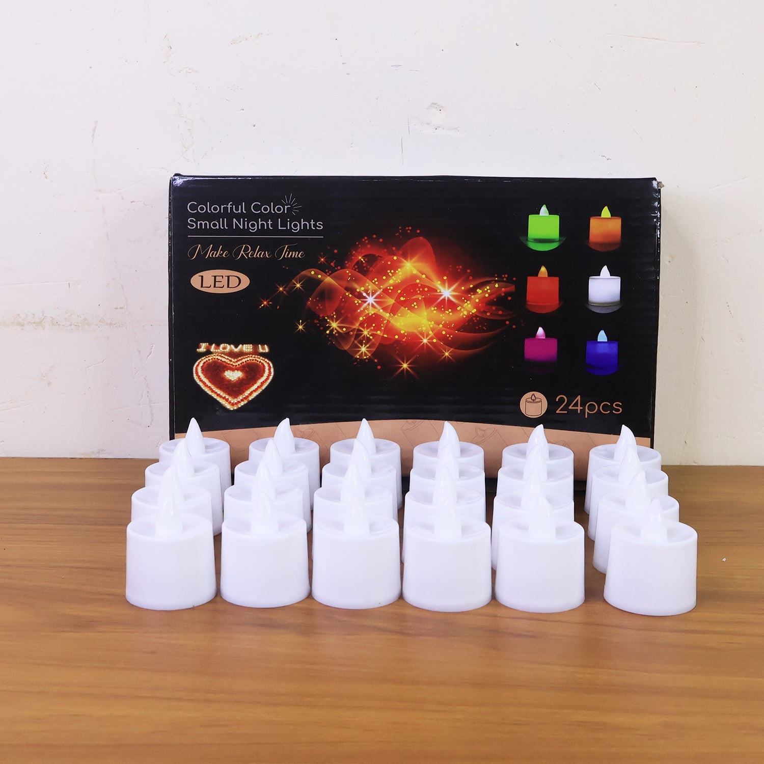 Blue LED Tea Light Candles (24 Pc) Blue LED Tea Light Candles (24 Pc)
